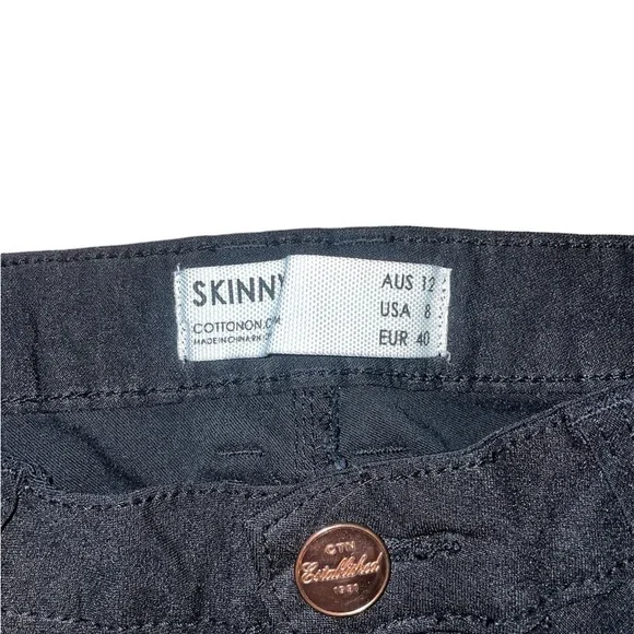 Cotton On Women’s Black Skinny Jeans Size 8 - Picture 2 of 6